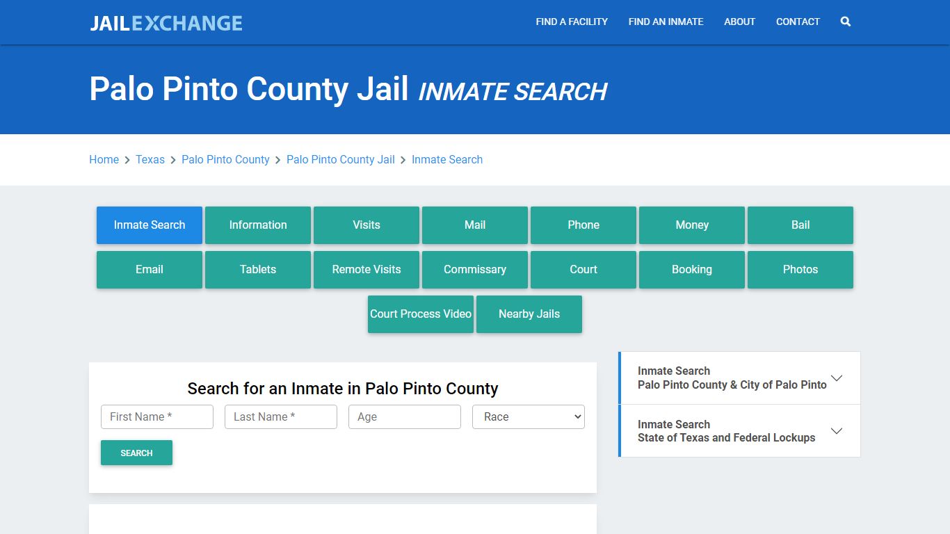 Palo Pinto County Jail, TX Inmate Search: Roster & Mugshots